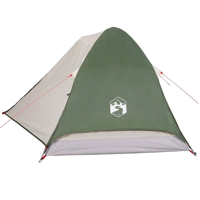 vidaXL kempinga telts 2 personām, zaļa, ūdensnecaurlaidīga