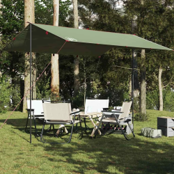 vidaXL tents, zaļa, 360x294 cm, ūdensizturīga