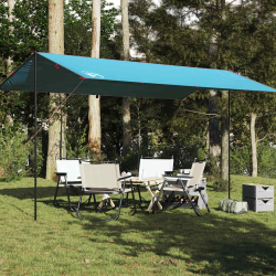 vidaXL kempinga tents, zila, 500x294 cm, ūdensizturīga