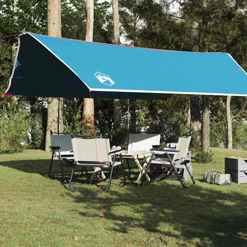 vidaXL kempinga tents, zila, 500x294 cm, ūdensizturīga
