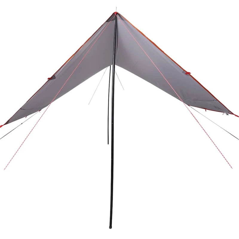 vidaXL kempinga tents, oranža, 430x380x210 cm, ūdensizturīga