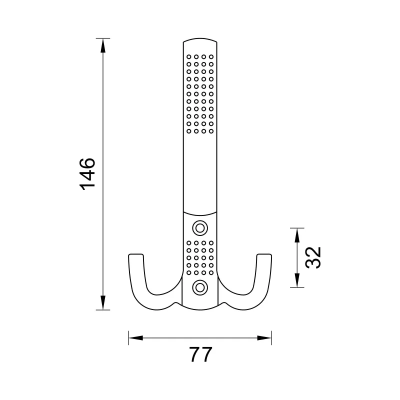 Mēbeļu pakaramais z-355 mat.hroma krāsa