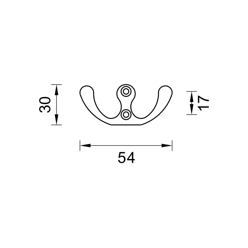 Mēbeļu piekare wk19 balta krāsa