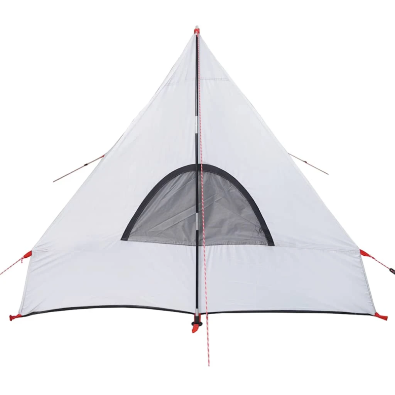 vidaXL kempinga telts 2 personām, balta, ūdensnecaurlaidīga, audums