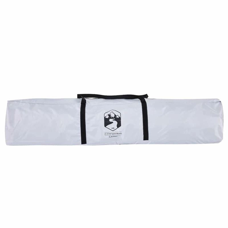 vidaXL kempinga telts 2 personām, balta, ūdensnecaurlaidīga, audums