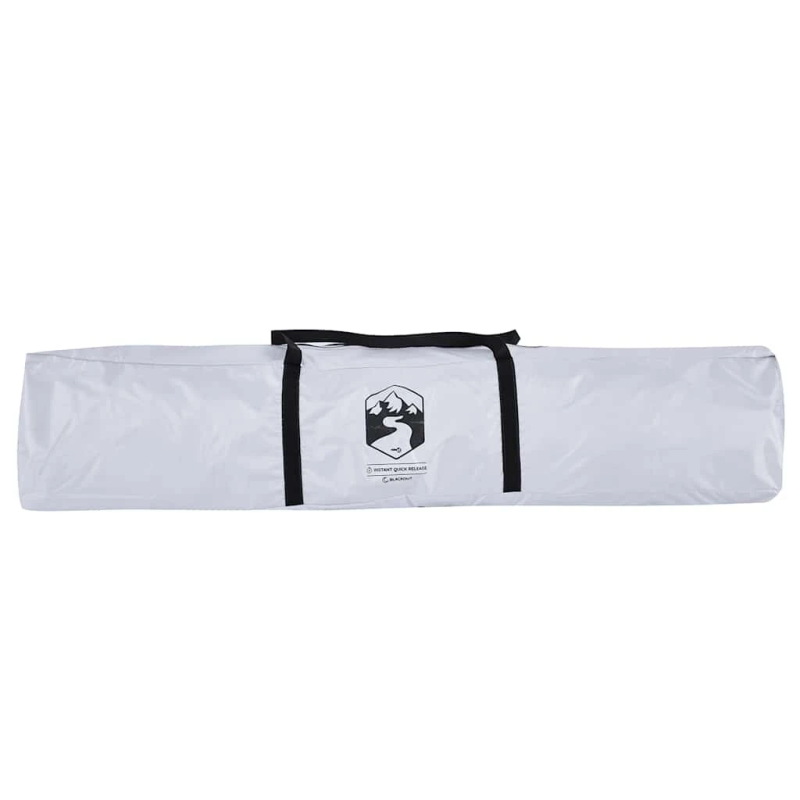 vidaXL kempinga telts 4 personām, balta, ūdensnecaurlaidīga, audums