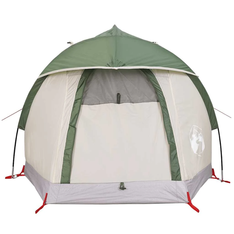 vidaXL kempinga telts 1 personai, zaļa, ūdensnecaurlaidīga