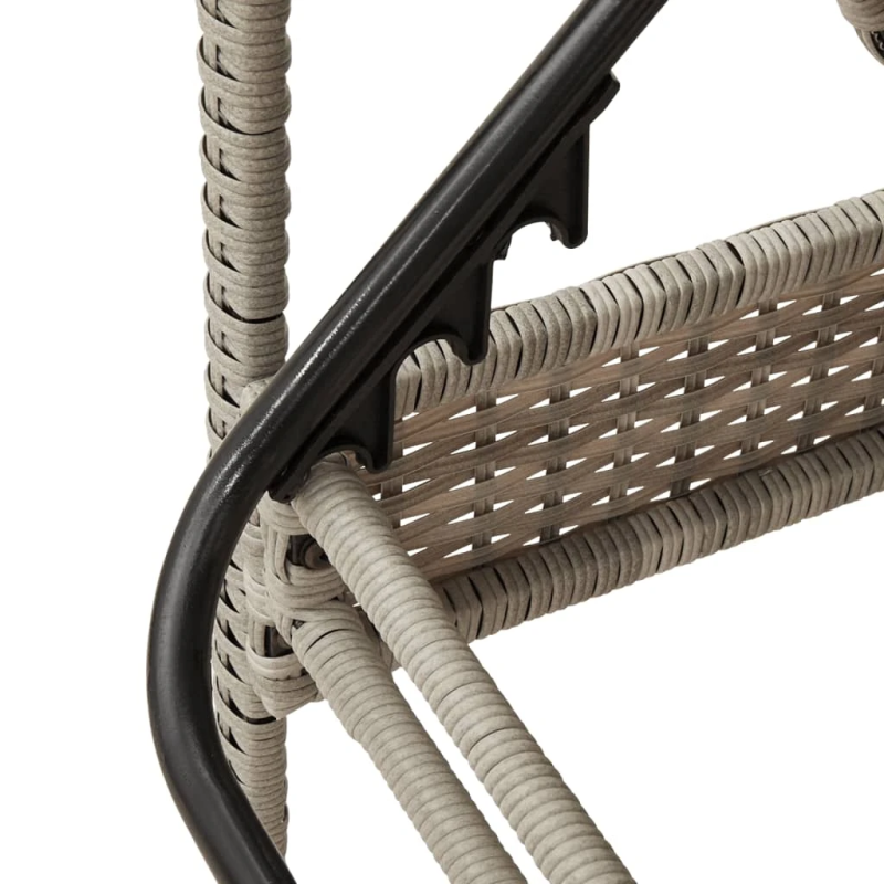 vidaXL sauļošanās zvilnis ar matraci, 63x200x81 cm, gaiši pelēka PE