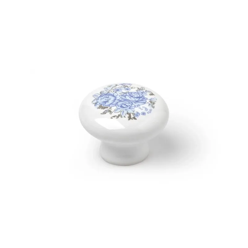 Furniture knob d30 7-821.30.08 blue flo