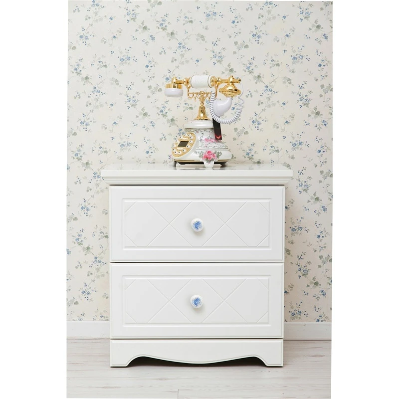 Mēb.rokturis d30 7-821.30.08 zila puķe