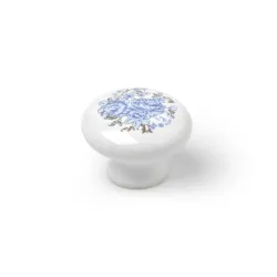 Furniture knob d35 7-821.35.08 blue flo