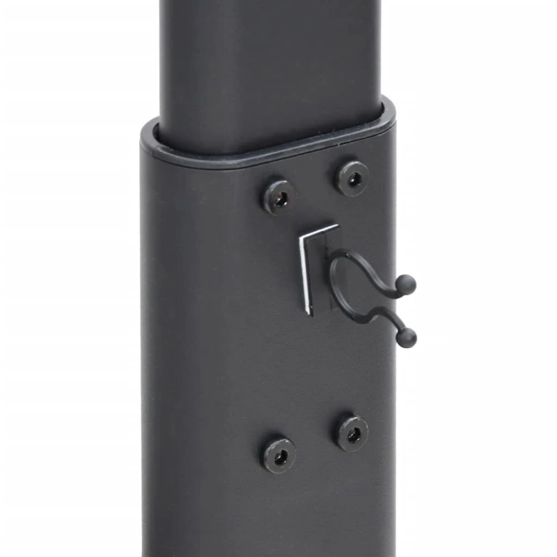 vidaXL stūra TV statīvs, 3 līmeņi, 32-65 collu TV, melns