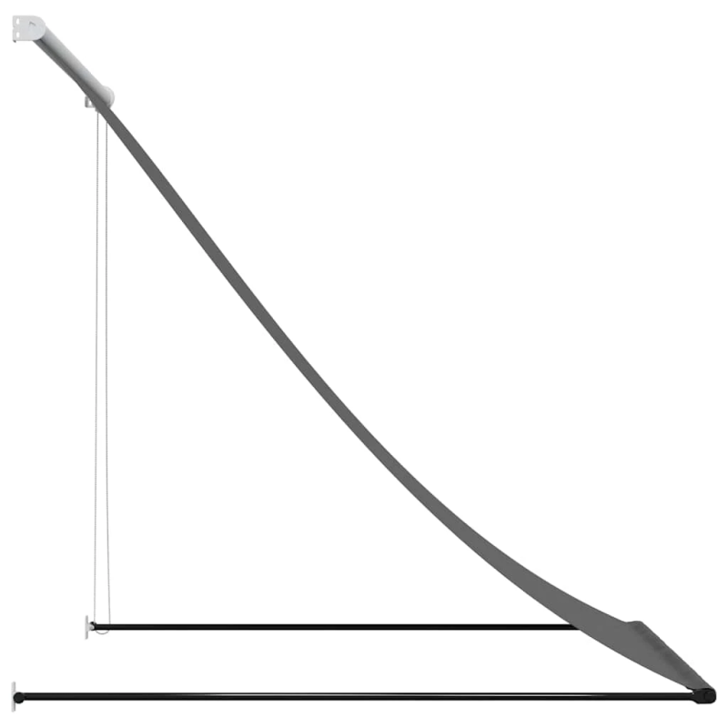 vidaXL izvelkama markīze, 150x150 cm, antracītpelēks, audums, tērauds