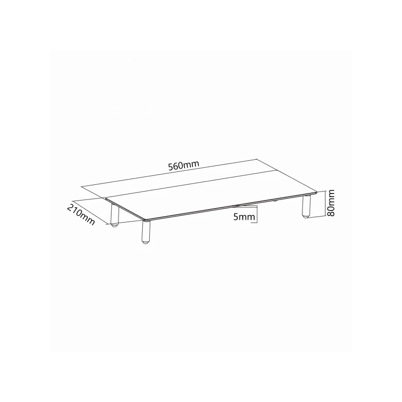 Sbox DS-610 Desktop Riser for Monitor or Notebook