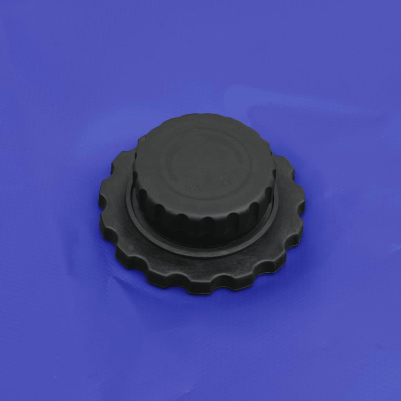 vidaXL ūdens tvertne ar krānu, saliekama, 1500 L, PVC