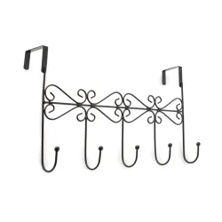 Seinale kinnitatav riidepuu Domoletti C1039.18, must v.