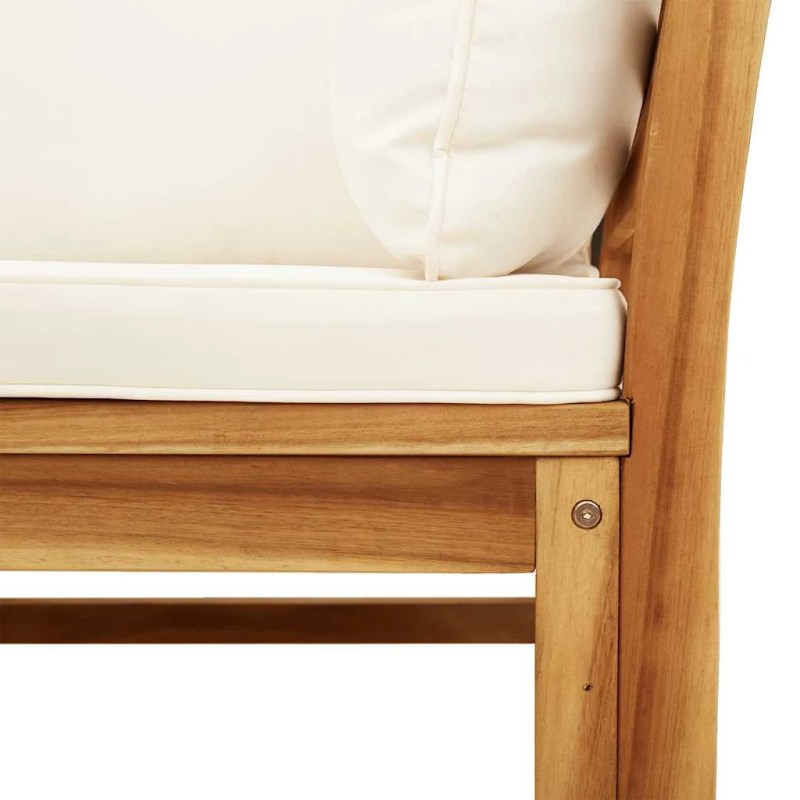 vidaXL 3-osaline aiamööbli komplekt patjadega, akaatsiapuit