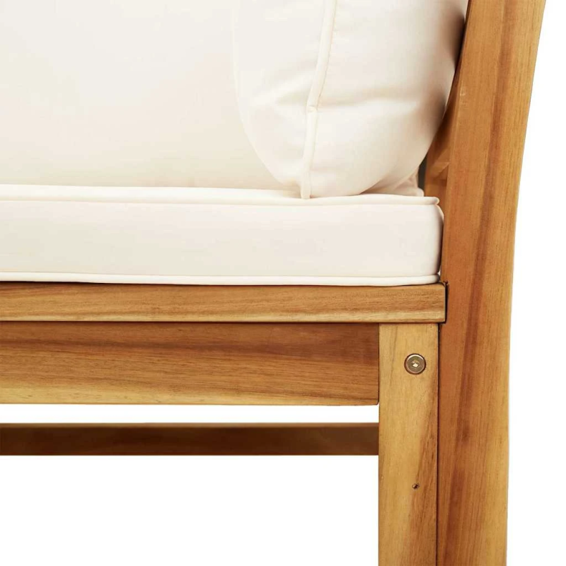 vidaXL 9-daļīgs dārza atpūtas mēbeļu komplekts ar matračiem, akācija