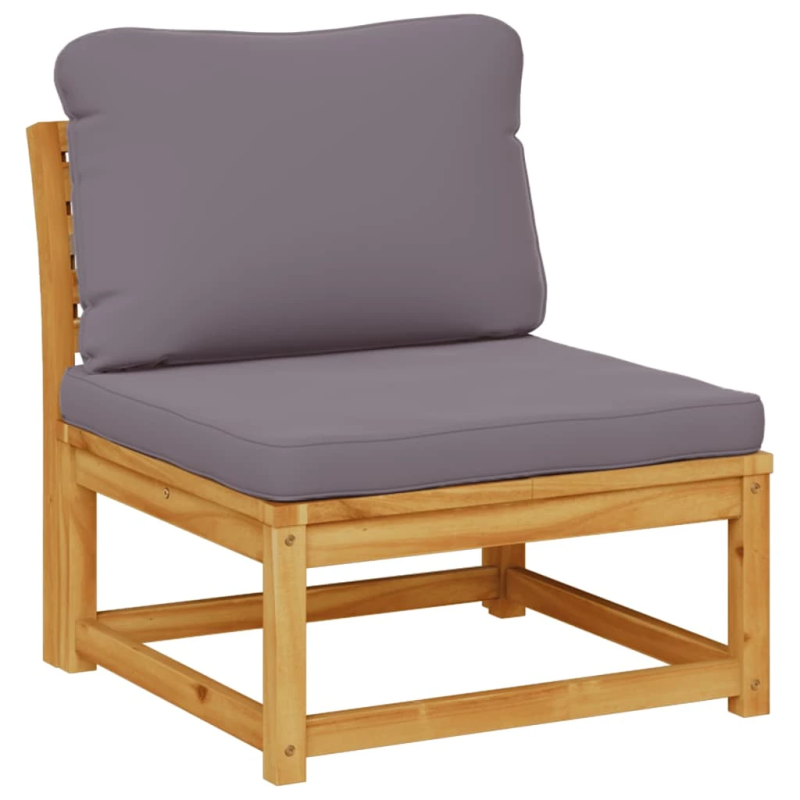 vidaXL 11-daļīgs dārza atpūtas mēbeļu komplekts ar matračiem, akācija