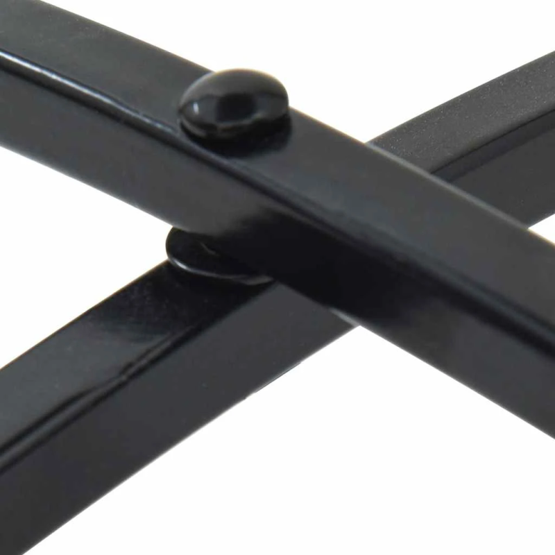 vidaXL mozaīkas bistro mēbeles, zils ar baltu, dzelzs, keramika