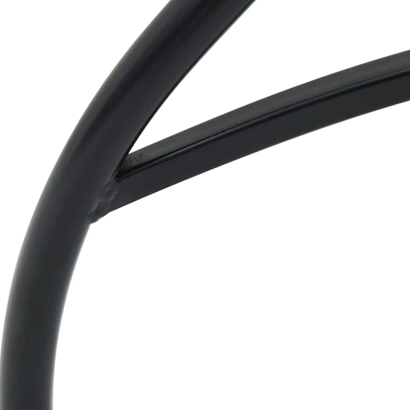 vidaXL mozaīkas bistro mēbeles, melns ar baltu, dzelzs, keramika