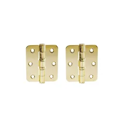 Durų lankstas. 63 mm x 75 mm x 2.5 mm. žalvario sp. 2 vnt.