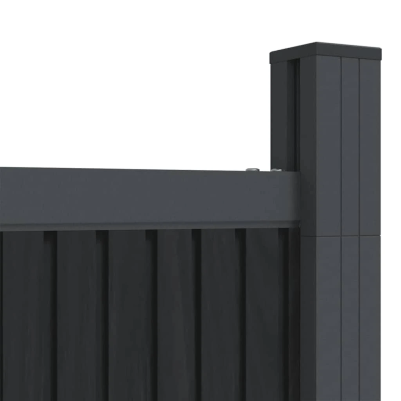 vidaXL žoga panelis, 173x186 cm, pelēks WPC