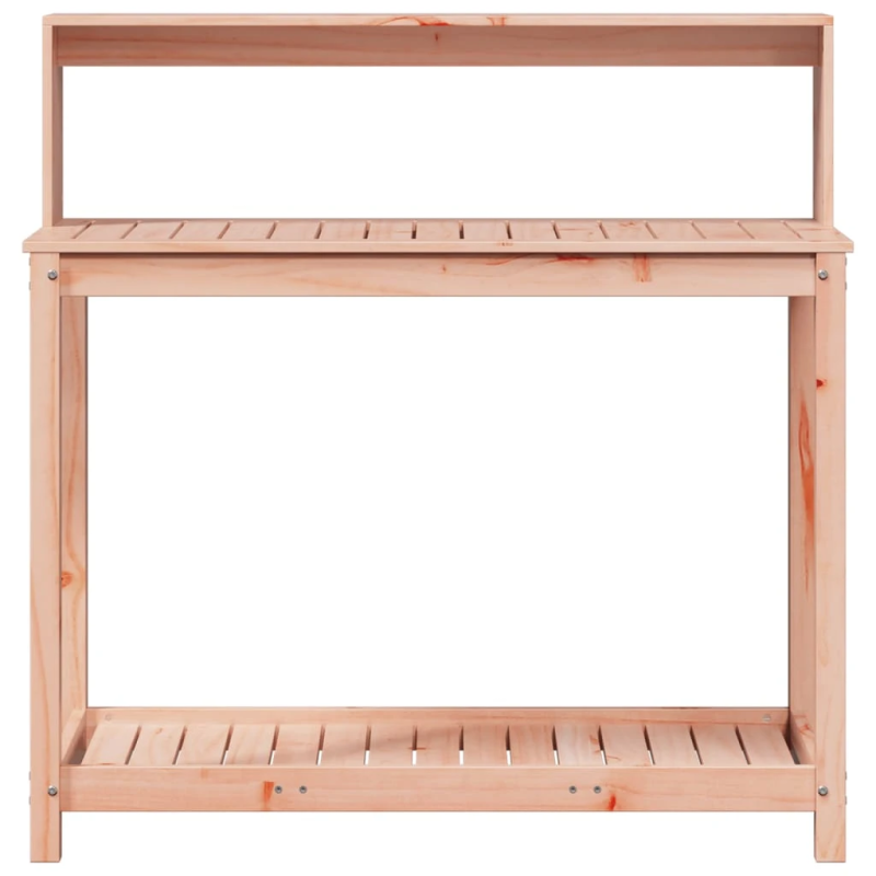 vidaXL stādīšanas galds ar plauktiem, 108x50x109,5 cm, egles masīvkoks