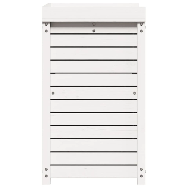 vidaXL stādīšanas galds ar plauktiem, balts, 82,5x50x86,5 cm, priede