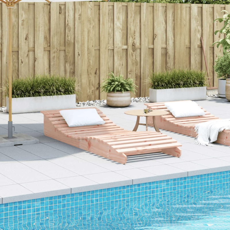 vidaXL sauļošanās zvilnis, 205x80x31,5 cm, Duglasa egles masīvkoks