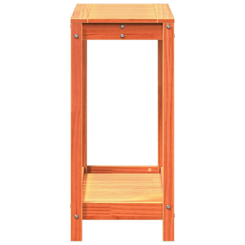 vidaXL stādīšanas galds ar plauktu, 82,5x35x75 cm, priedes masīvkoks