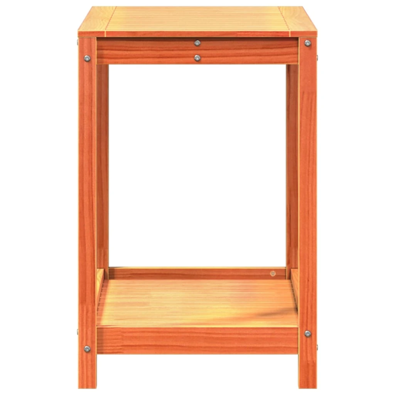 vidaXL stādīšanas galds ar plauktu, 82,5x50x75 cm, priedes masīvkoks
