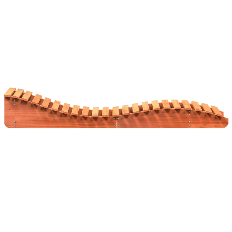 vidaXL sauļošanās zvilņi, 2 gab., vaska brūnas, 205x60x31,5 cm, priede