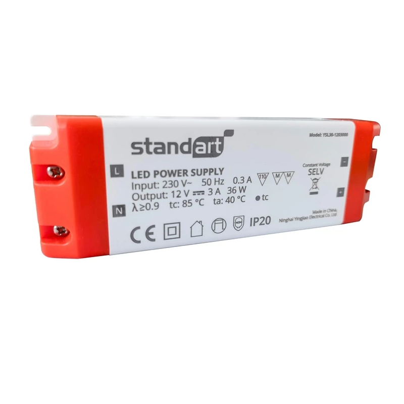 Led barošanas led 36w 3a 12v dc ip20