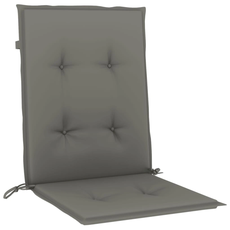 vidaXL dārza krēslu spilveni, 4 gab., tumši pelēki, 100x50x4cm, audums