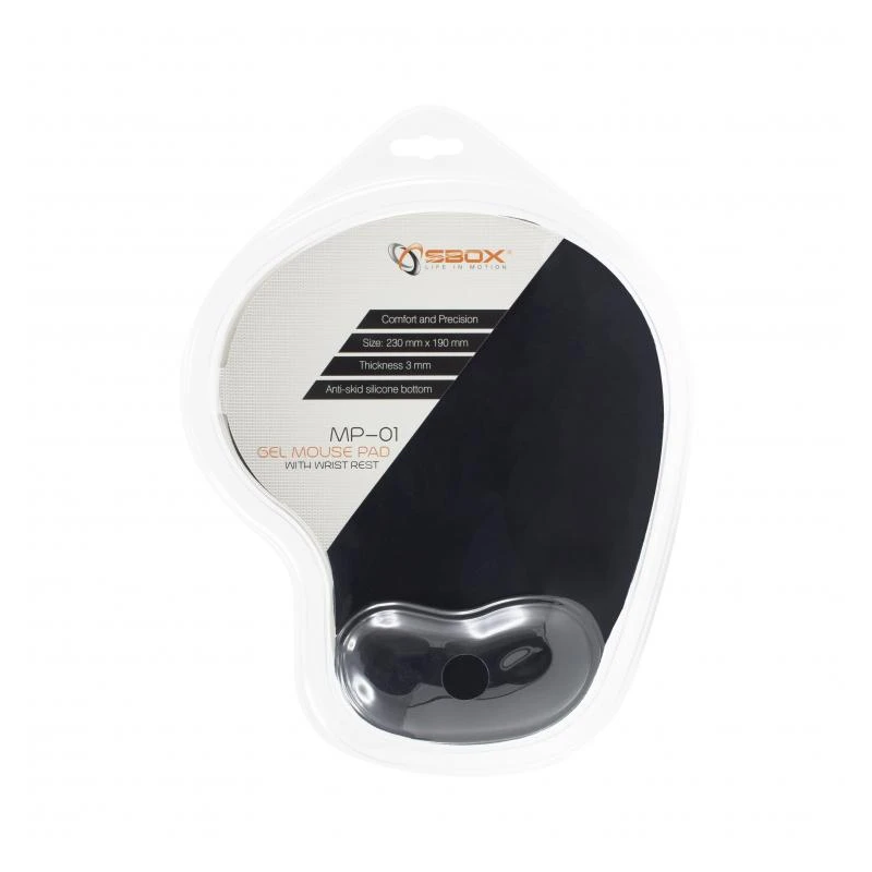 Sbox MP-01B Gel Mouse Pad Black