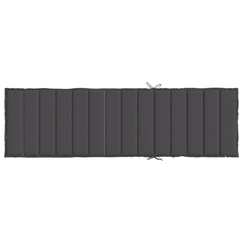 vidaXL sauļošanās krēsla matracis, 200x50x4 cm, antracītpelēks audums