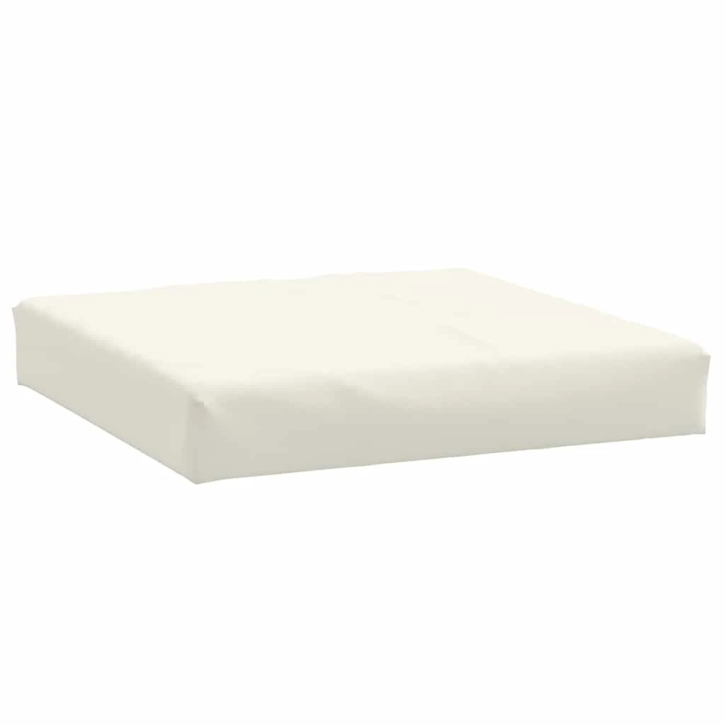 vidaXL palešu spilveni, 3 gab., audums, krēmkrāsas