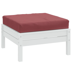 vidaXL palešu matracis, 60x60x9,5 cm, vīnsarkans audums