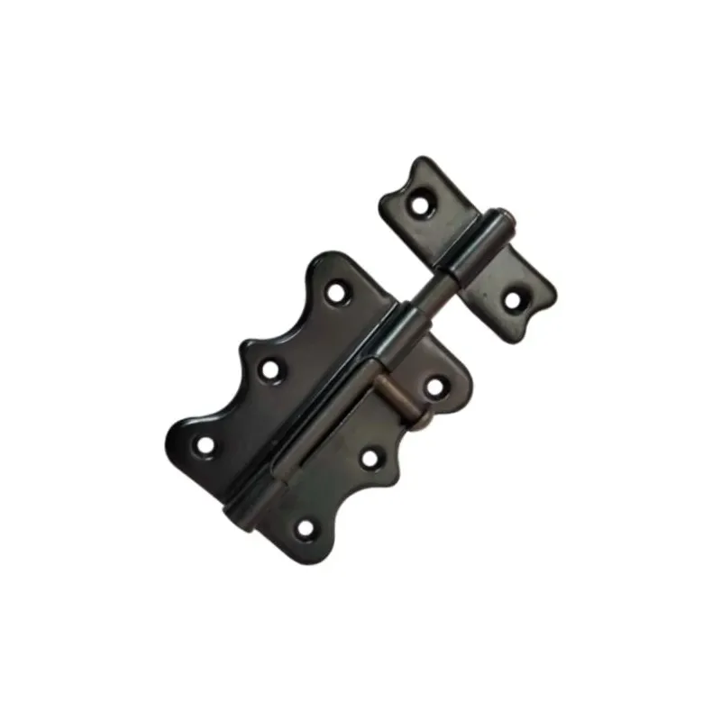 Дверная щеколда GB-1018, черный-никелевый, 7.6 см x 6 см