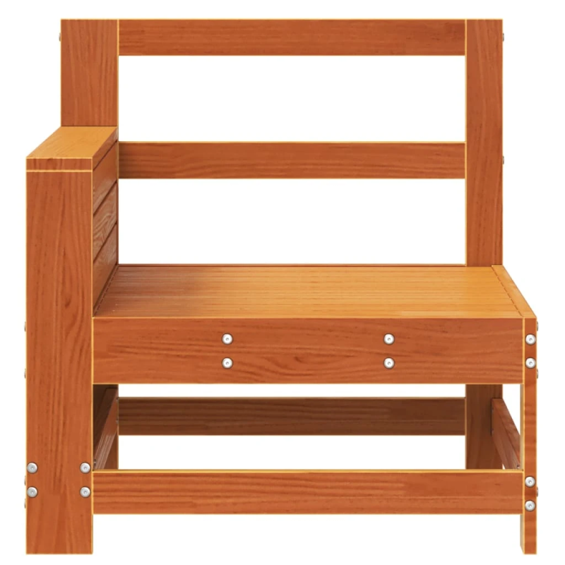 vidaXL dārza dīvāns, 69x62x70,5 cm, vaska brūns, priedes masīvkoks