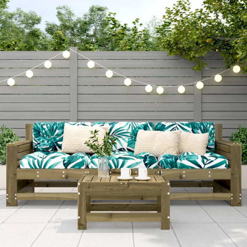 vidaXL dārza kājsoliņš, 62x30x32 cm, impregnēts priedes koks