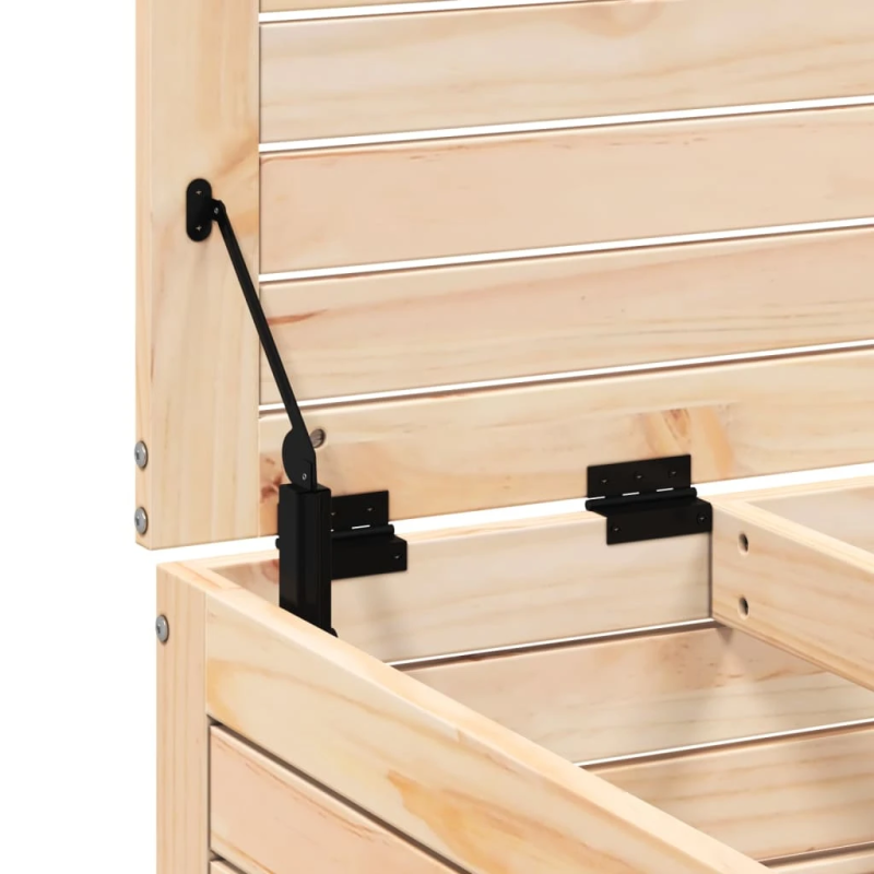 vidaXL dārza kājsoliņš, 62x63,5x32 cm, priedes masīvkoks