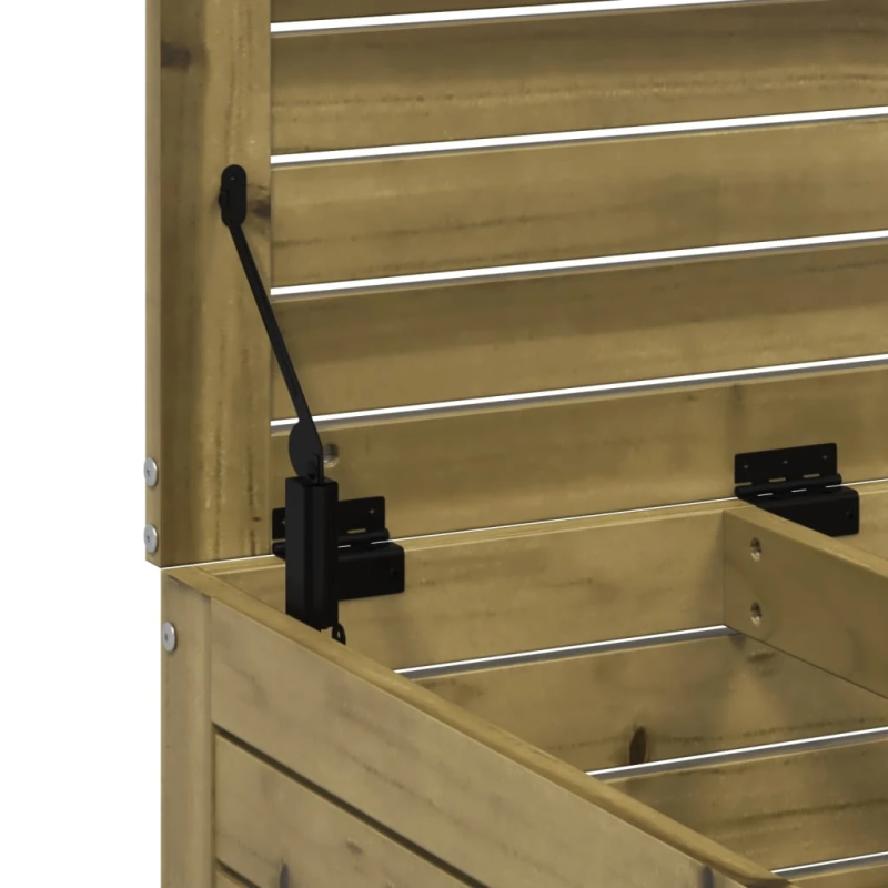 vidaXL dārza kājsoliņš, 62x63,5x53,5 cm, impregnēts priedes koks