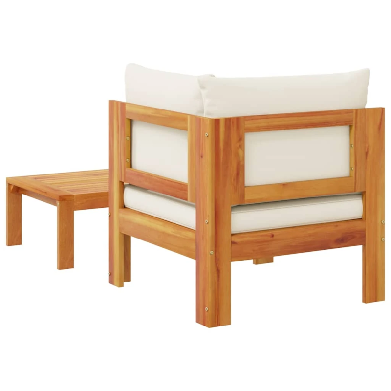 vidaXL 2-daļīgs dārza dīvāna komplekts ar spilveniem, akācijas koks