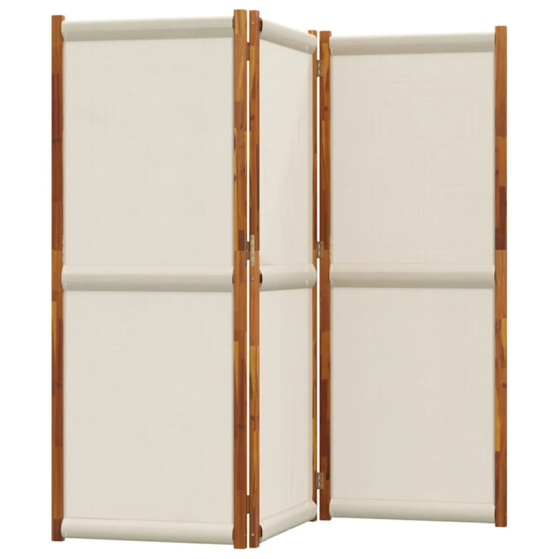 vidaXL 3-paneļu istabas aizslietnis, 210x180 cm, gaiši pelēks