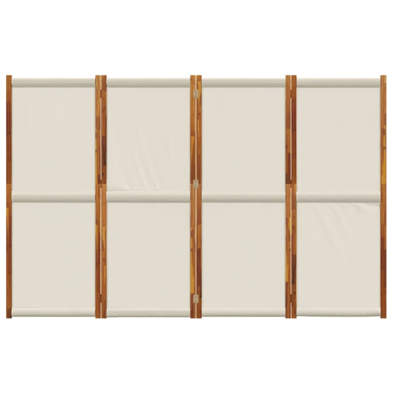 vidaXL 4-paneļu istabas aizslietnis, 280x180 cm, gaiši pelēks