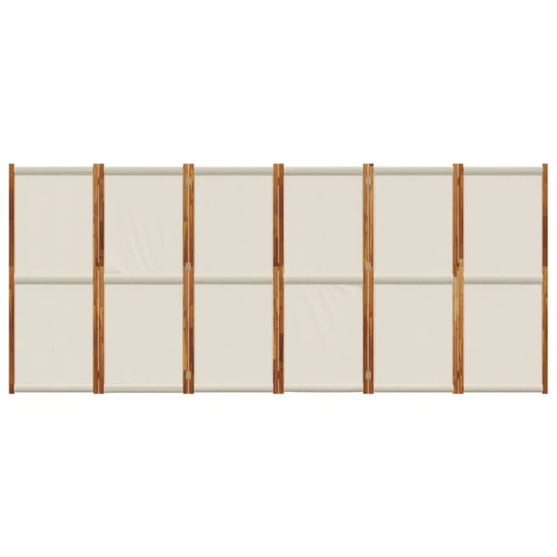 vidaXL 6-paneļu istabas aizslietnis, 420x180 cm, gaiši pelēks