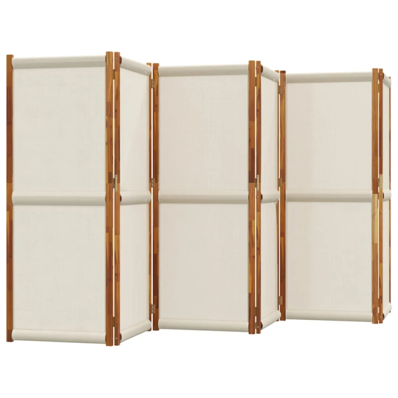 vidaXL 6-paneļu istabas aizslietnis, 420x180 cm, gaiši pelēks