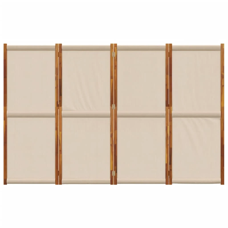 vidaXL 4-paneļu istabas aizslietnis, 280x180 cm, pelēkbrūns